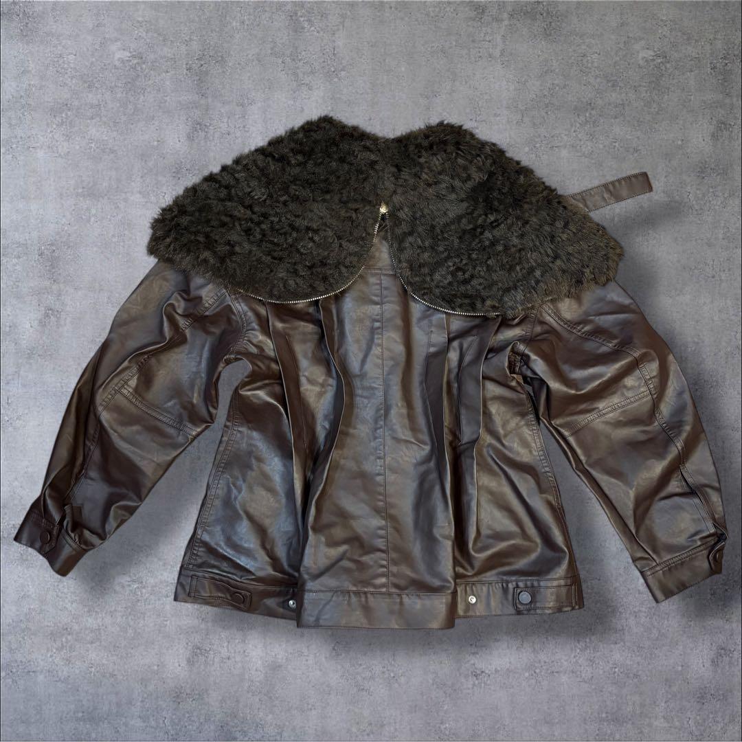 【新品タグ付き】IRENE Fur Hooded Leather Jacket