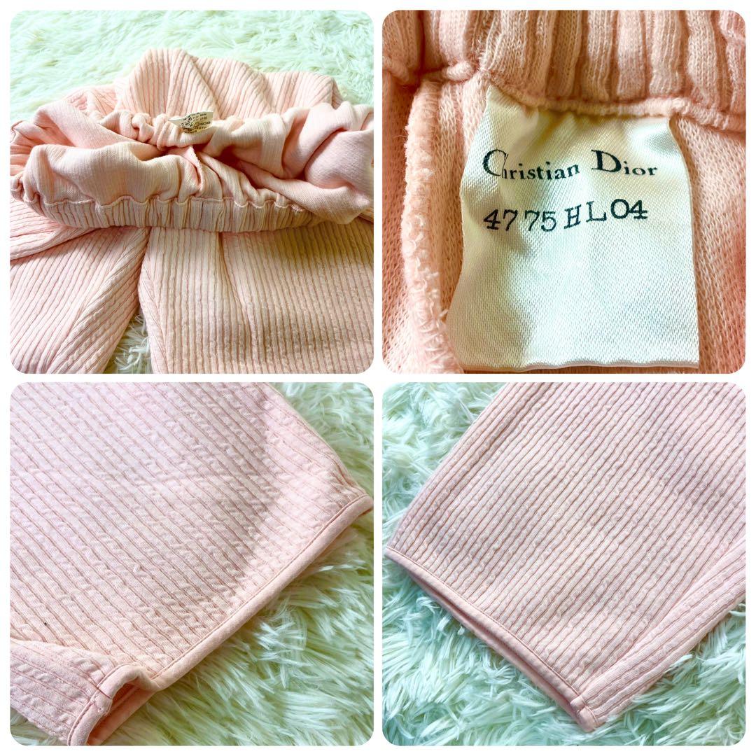 クリスチャンディオール　Dior セットアップ　部屋着　スウェット　ピンク