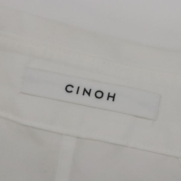 B6157■美品■CINOH ハーフスリーブケープ ブラウス シャツ 36