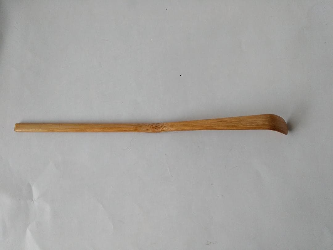 竹茶杓 銘「花ごろも」大徳寺511世管長 立花大亀 筆 稲尾誠中斎 削り 新品