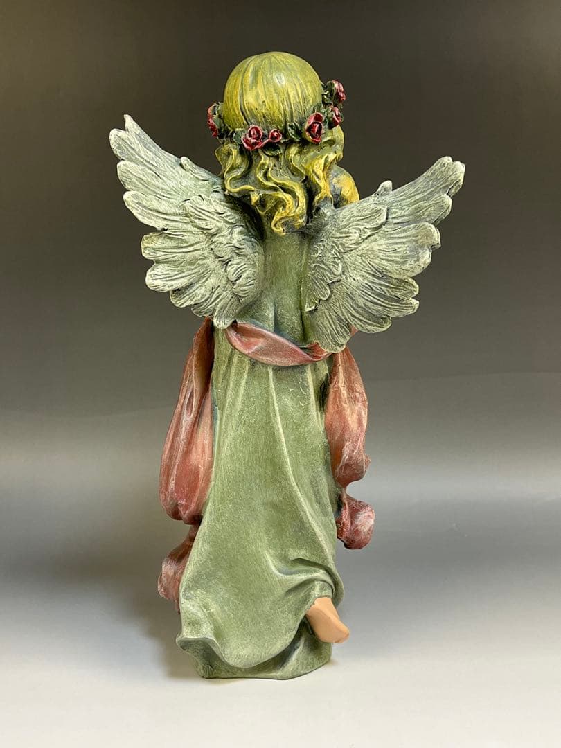 【リトルガールエンジェル】 天使の置物　 玄関　リビング　寝室　書斎　30cm