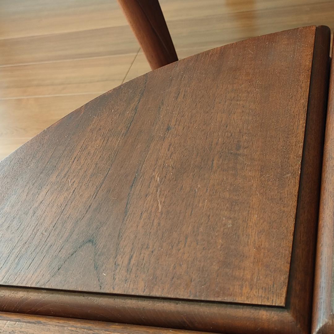 〈美品〉香港製　テーブル　スツールセット　木彫り円卓　猫脚　ガラス天板付き