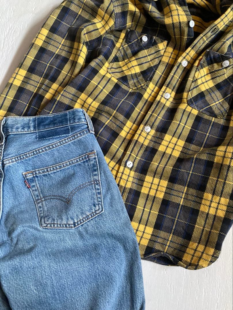 Levi's ネルシャツ リーバイス ヘビーネルシャツ 木村拓哉　L アメカジ