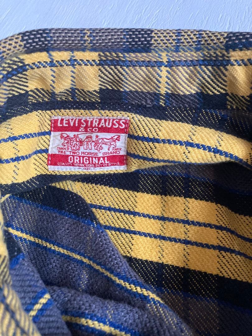 Levi's ネルシャツ リーバイス ヘビーネルシャツ 木村拓哉　L アメカジ