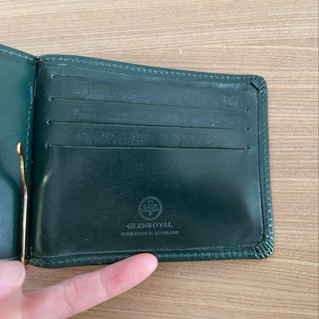 【GLEN（グレンロイヤル）】マネークリップ(小銭入れ付)