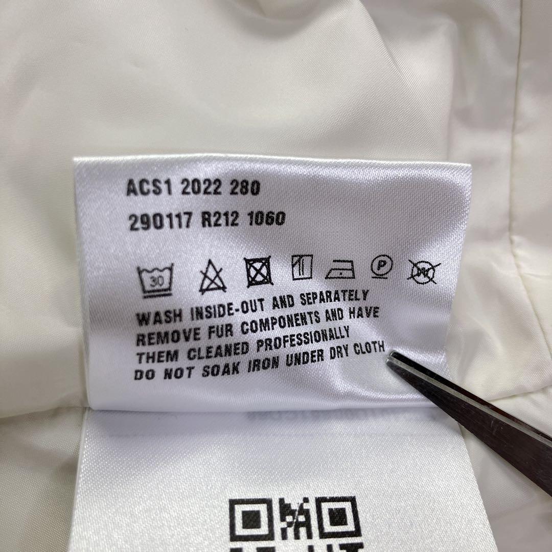 【最近モデル】PRADAプラダ2022年モデル　ムートンファーダウンコート　44