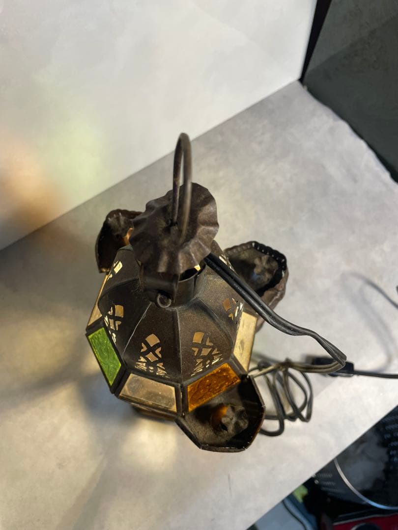 モロッコランプ アンティーク調 ステンドグラス風 エスニック 高級インテリア照明