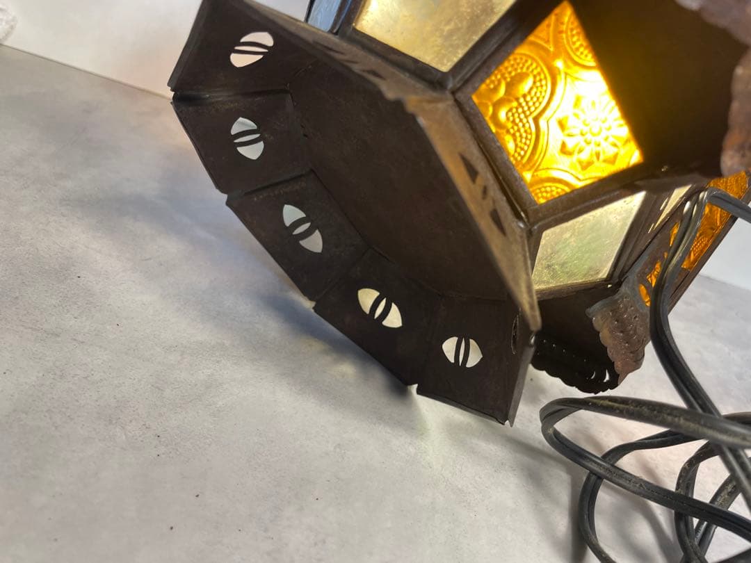 モロッコランプ アンティーク調 ステンドグラス風 エスニック 高級インテリア照明