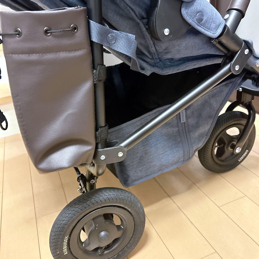 エアバギー ココダブルEX フロムバース AIRBUGGY 未使用レインカバー付