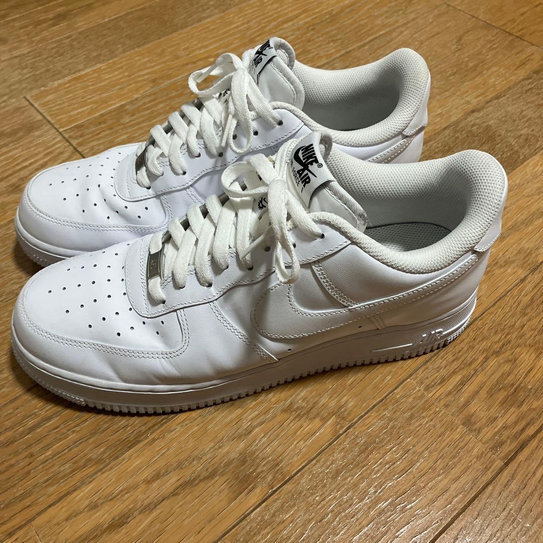 ナイキ エアフォース1ロー 白　フライイーズ28.5cm