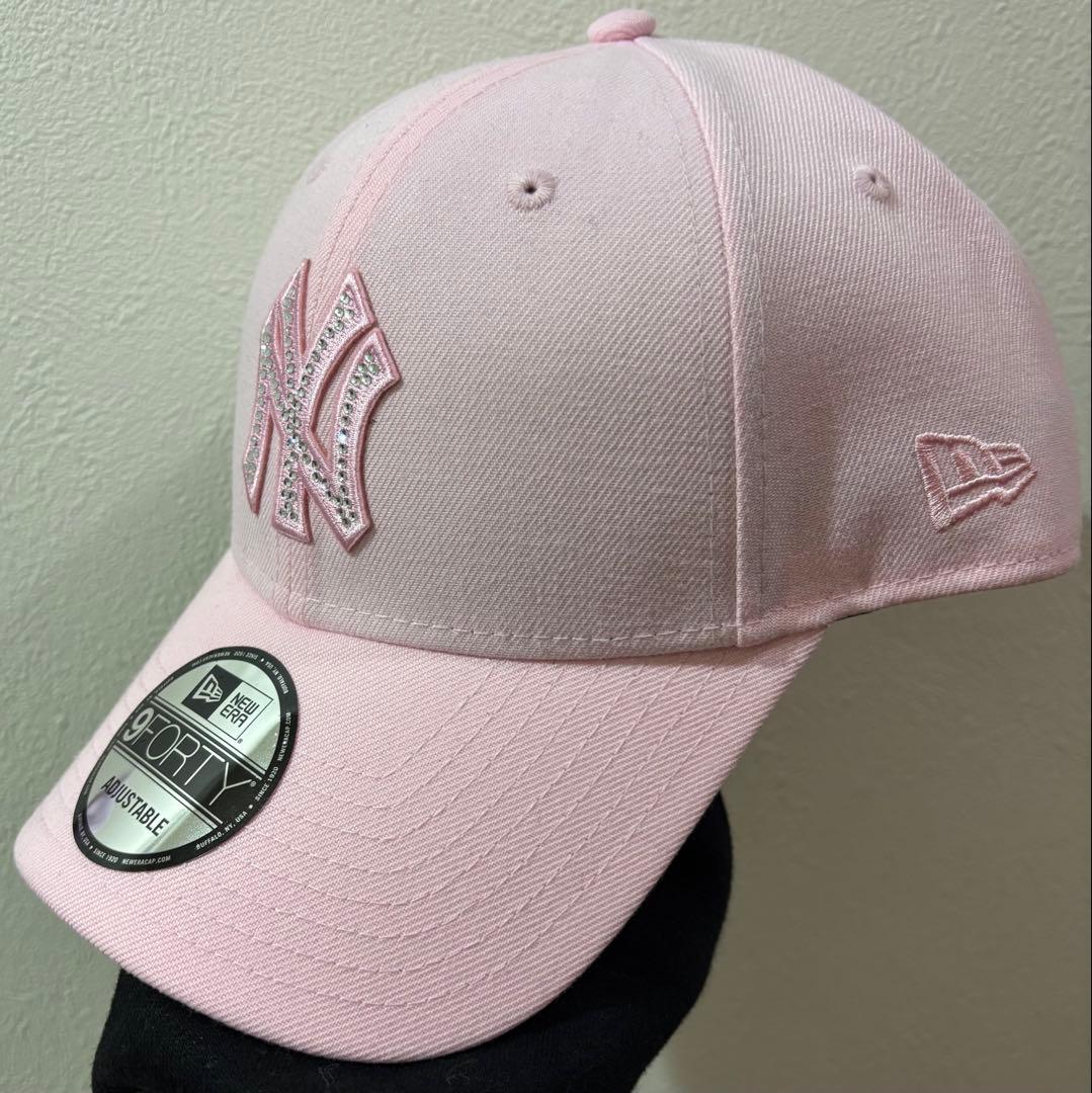 New Era 9FORTY ピンク NY ラインストーン ヤンキース