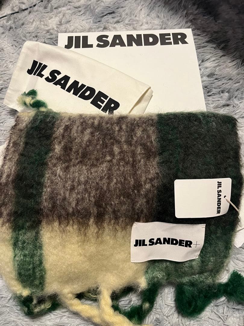 JIL SANDER チェック柄マフラー