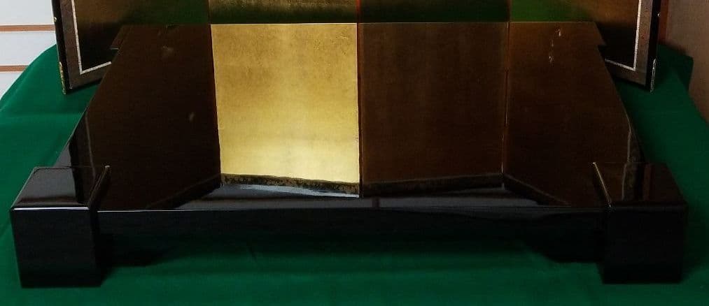 五月人形用　飾台　黒石目竹用85