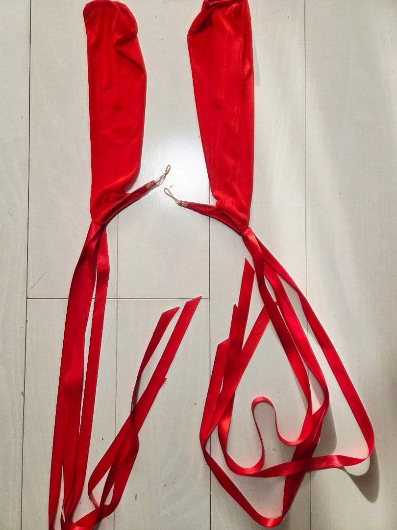 シンプル レッドレース×チュール スタンダードドレス トライアル 社交ダンス