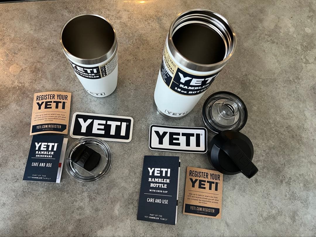 正規品YETI 18ozボトルと10ozタンブラーセット