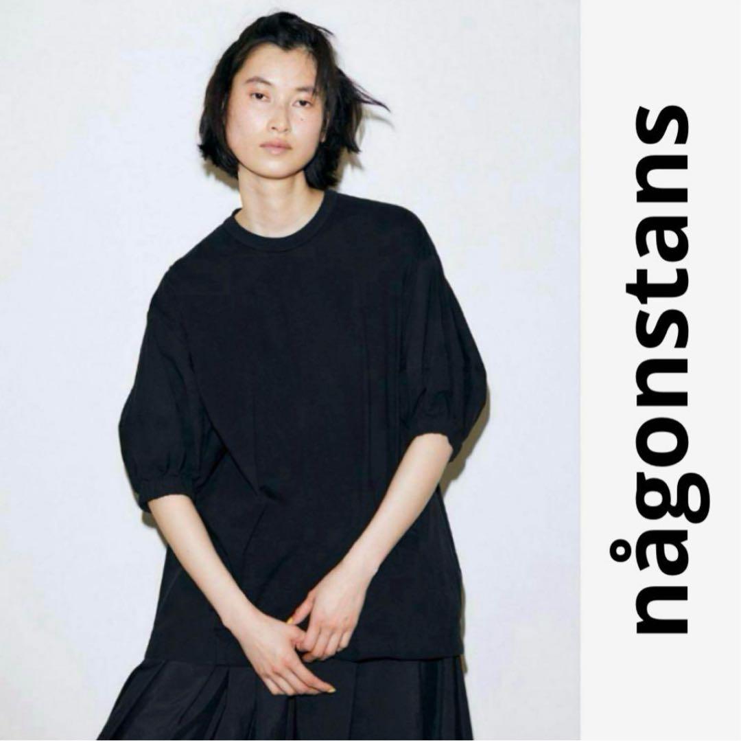 ぽんタロウ ナゴンスタンス コンビネーション プルオーバー ブラウス パフ