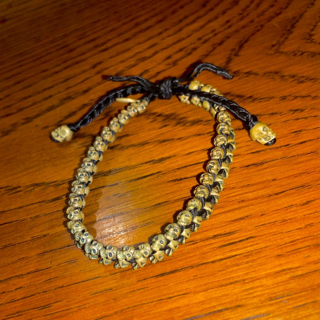 【m.cohen】ジョニーデップ着用 真鍮スカルブレスレット