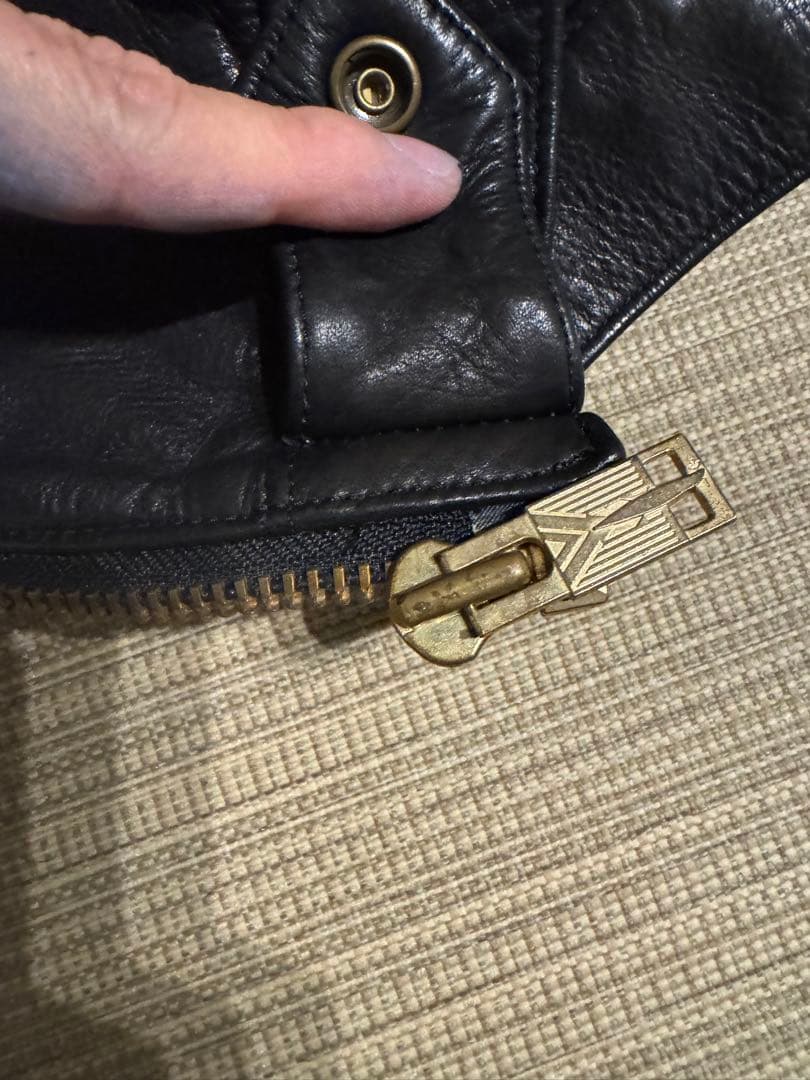 Black Means レザー　シングルライダースジャケット　 シドジャン