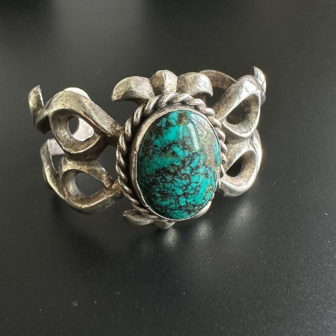 NAVAJO Robert Chee ローンマウンテンターコイズ バングル