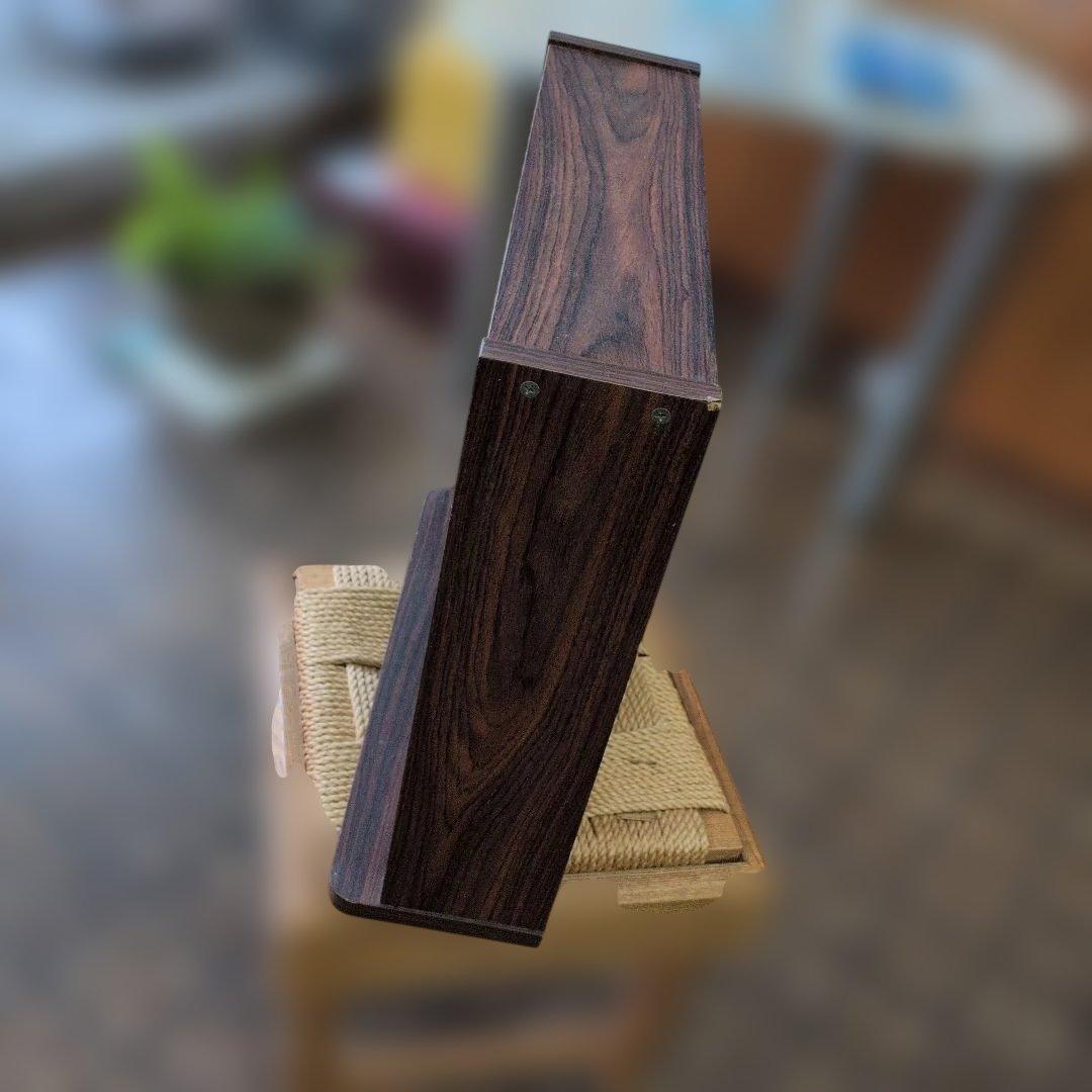 【レトロ】木製　ガラスショーケース 2段 引き戸 コレクションケース