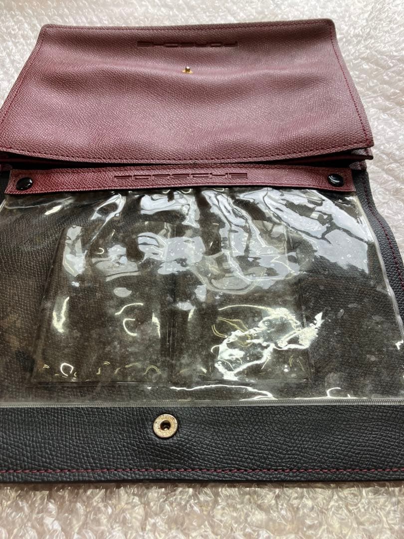 ポルシェ純正車検証ケース　ポルシェ純正取扱説明書入れ　純正用品