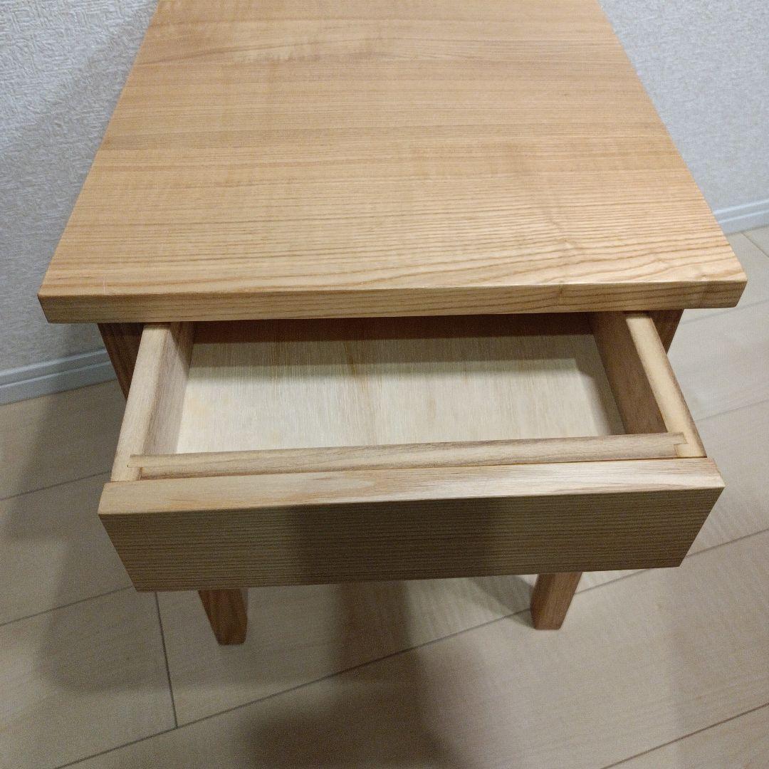 美品　激レア希少 廃盤品 無印良品 サイドテーブル 引き出し 良品計画 天然木