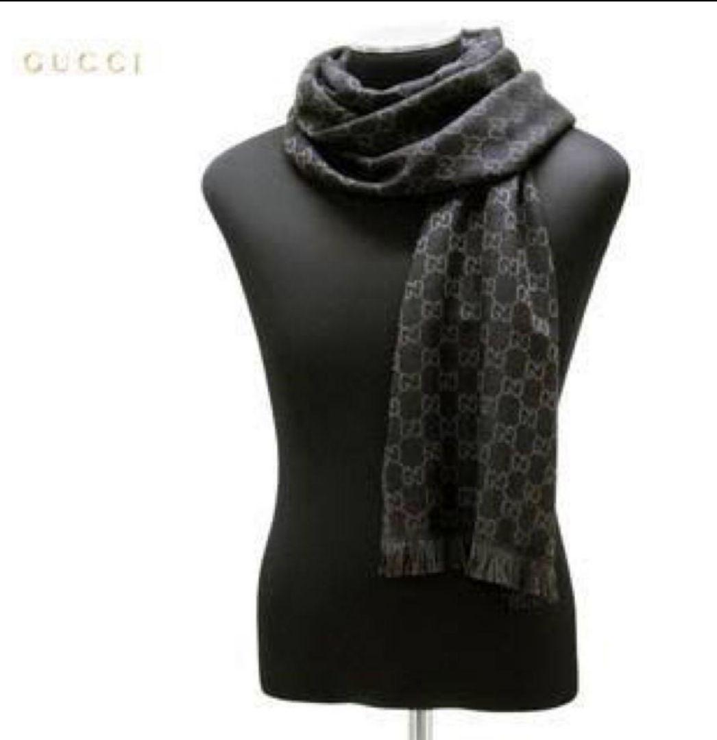 ❤新品箱袋付❤最高級ウール❤GUCCI マフラー ストール スカーフ❤グリーン❤