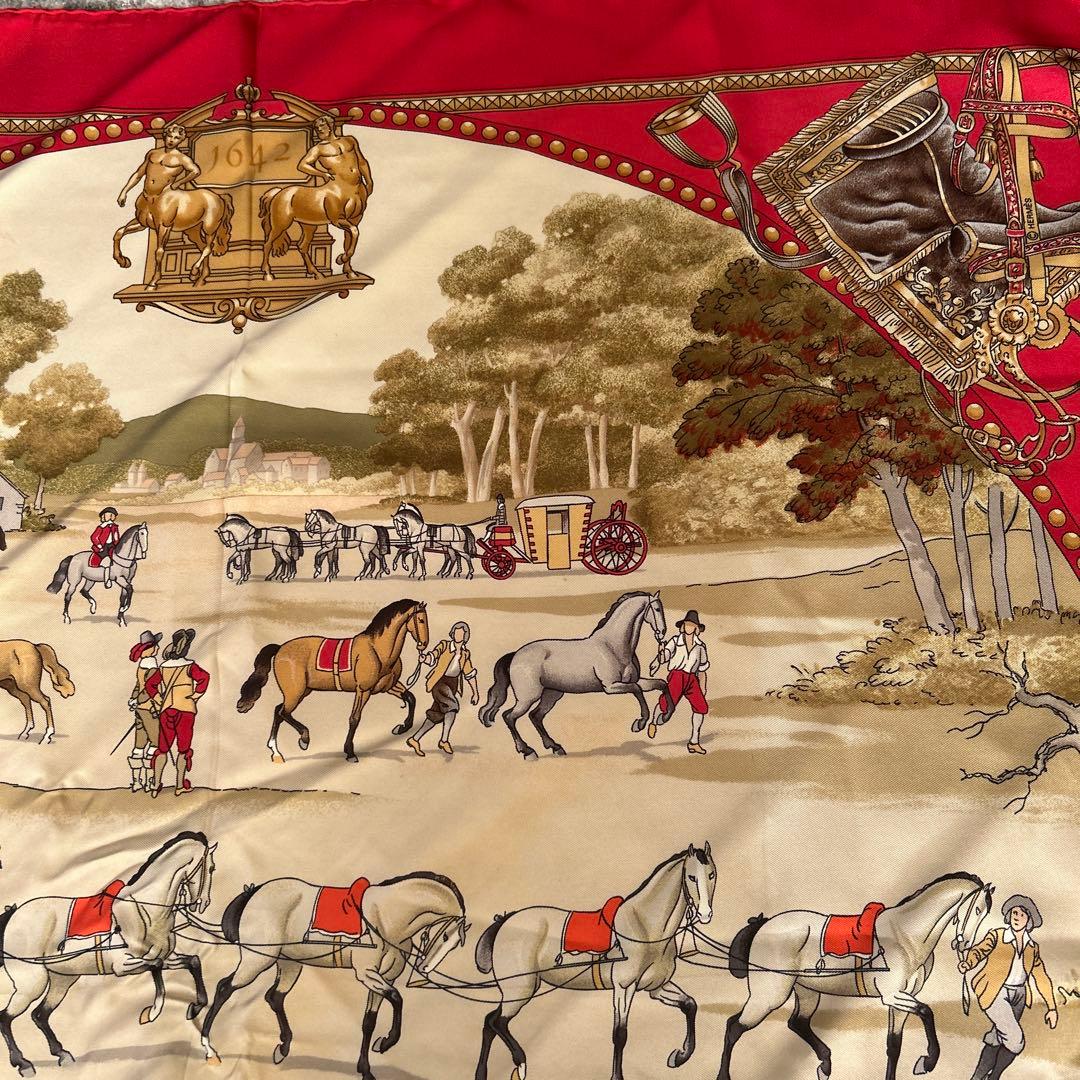 HERMÈS 馬のプレゼンテーション スカーフ