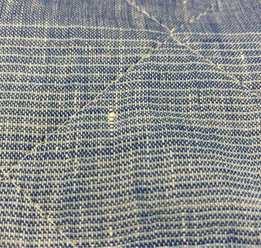 ８. 　敷パッド　近江ちぢみ　敷きパッド　ちぎれない麻わた　麻１００％　麻綿入り