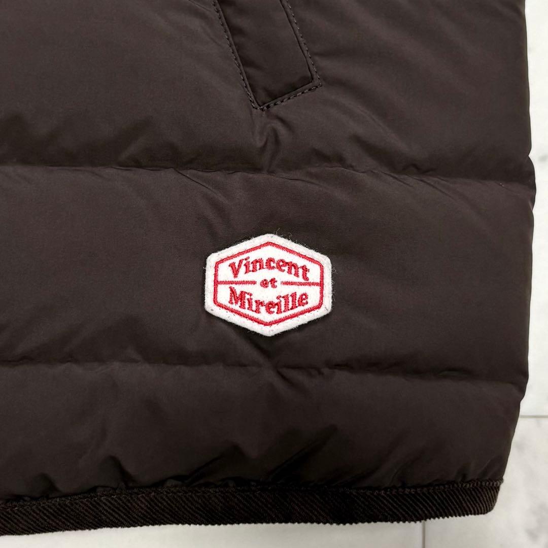 美品✨バンソンエミレイユ　ステッチレス ダウンジャケット　ブラウン　フード付き
