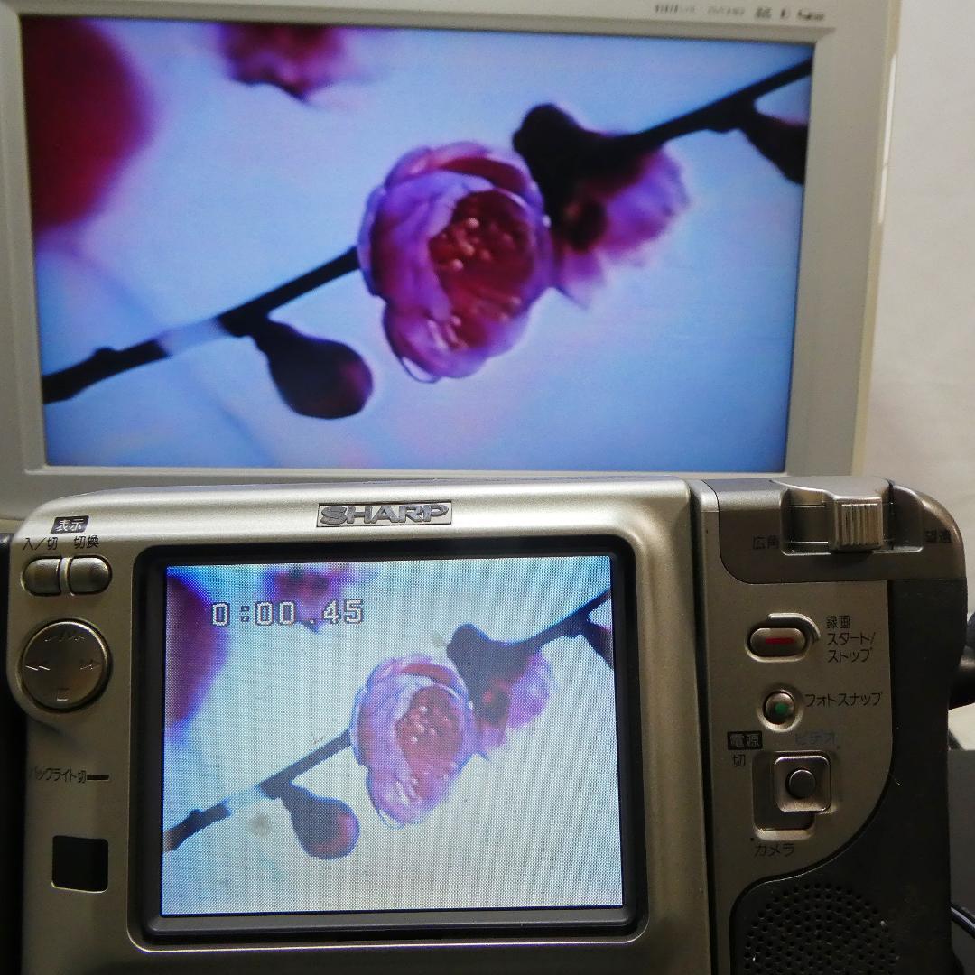 美品・動作良好　Video.Hi8 シャープ VL-HL80 8ミリビデオカメラ