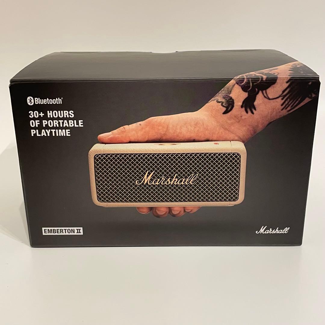 【極美品】Marshall Emberton IIクリーム　ワイヤレススピーカー