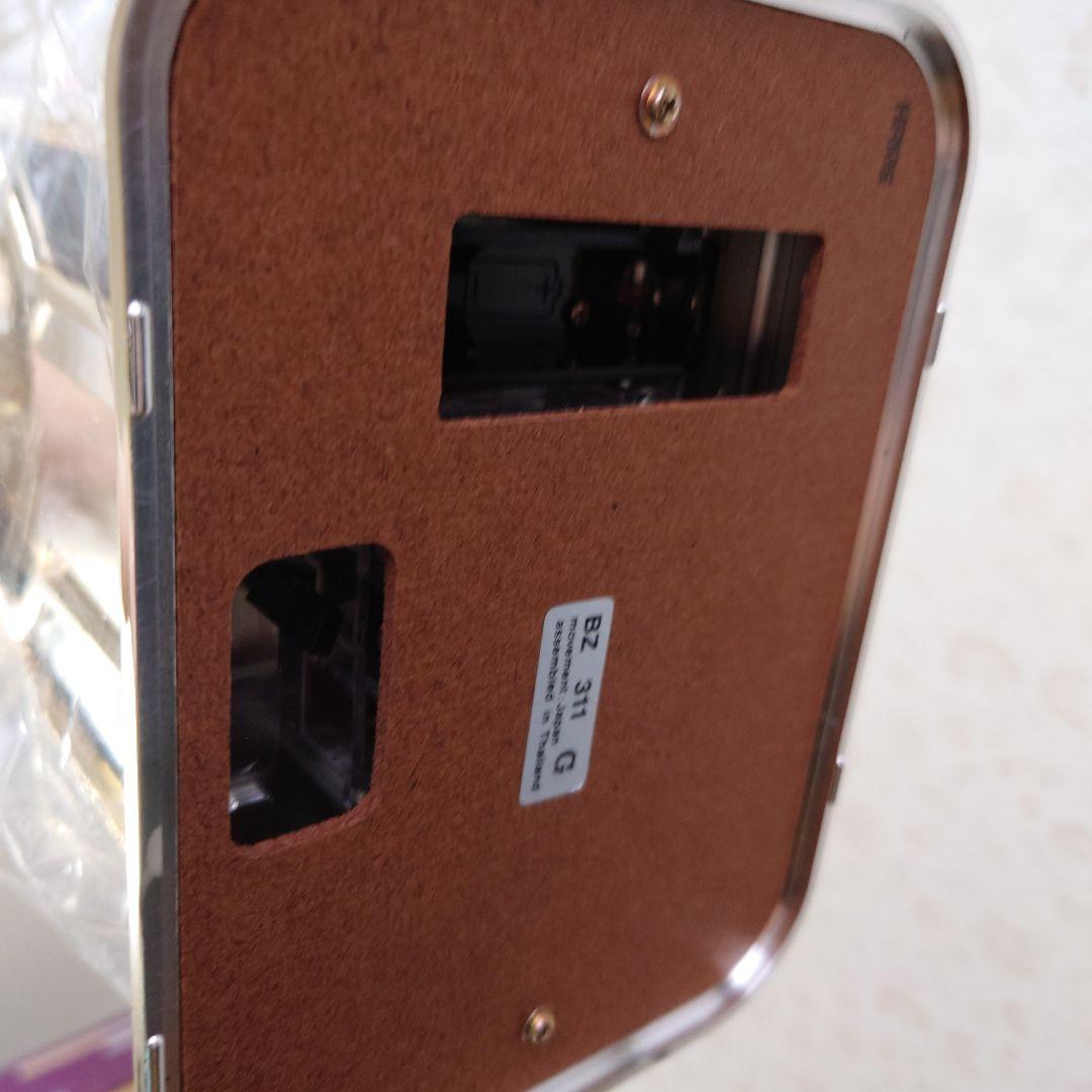 服部セイコー セイコークオーツクロック回転飾り付き 置き時計