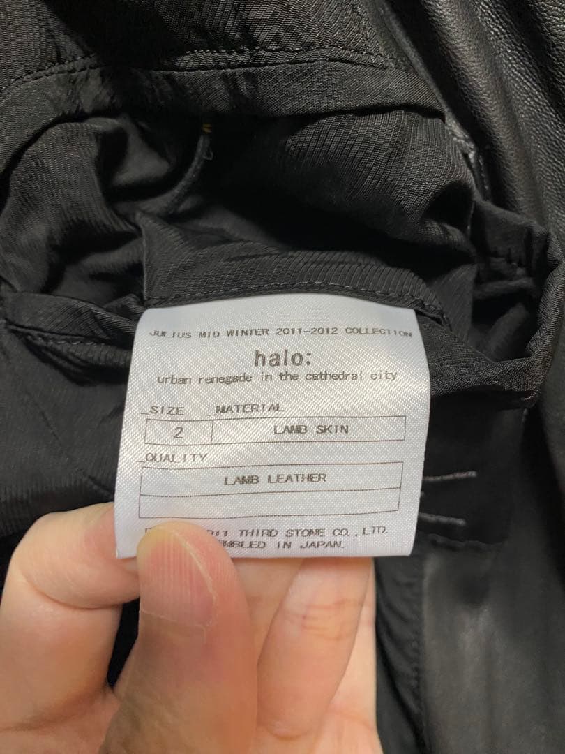 ユリウス　julius ラムレザー　レザーライダース　2011/2012