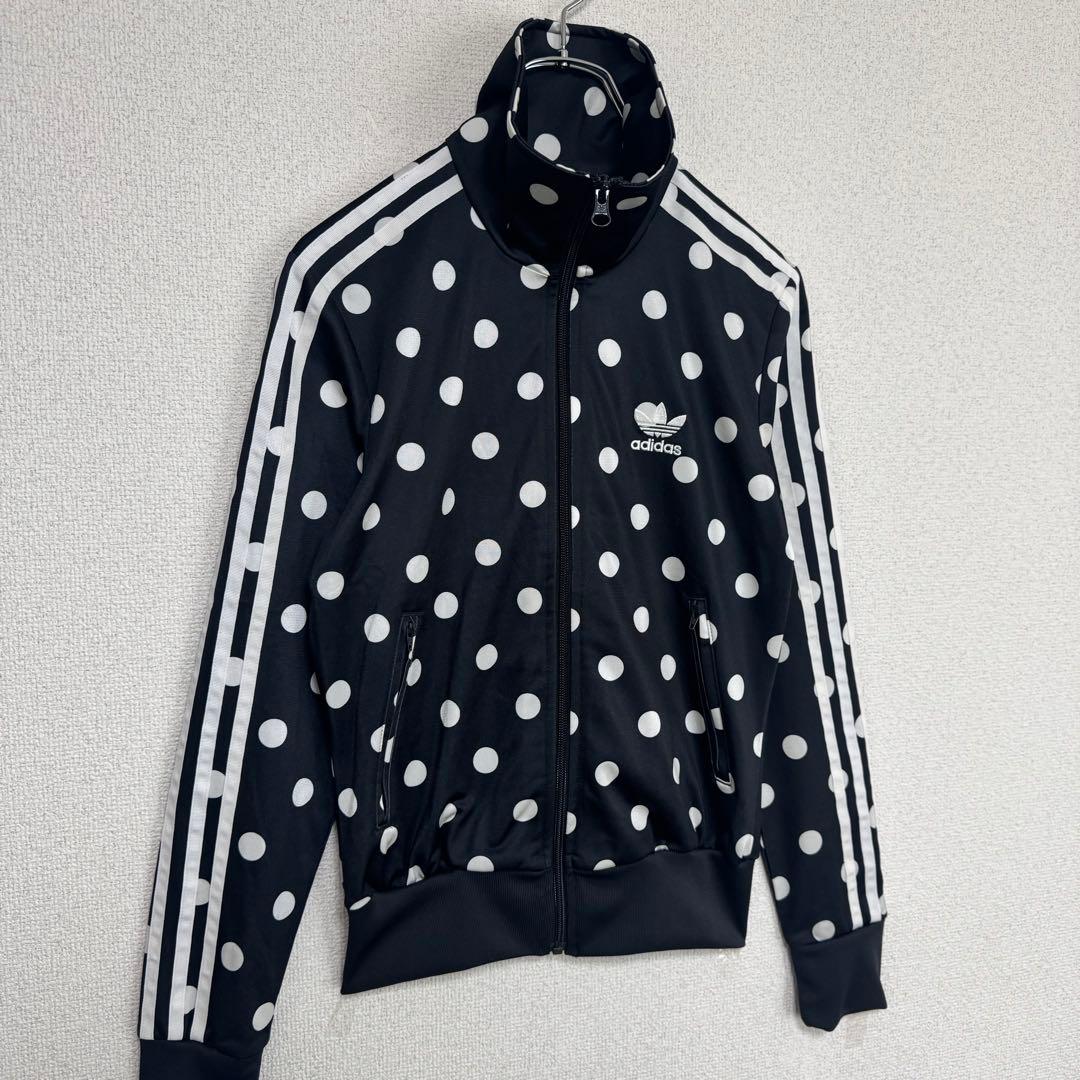 アディダス トラックジャケット ジャージ 総柄 ドッド柄 ファイヤーバード M