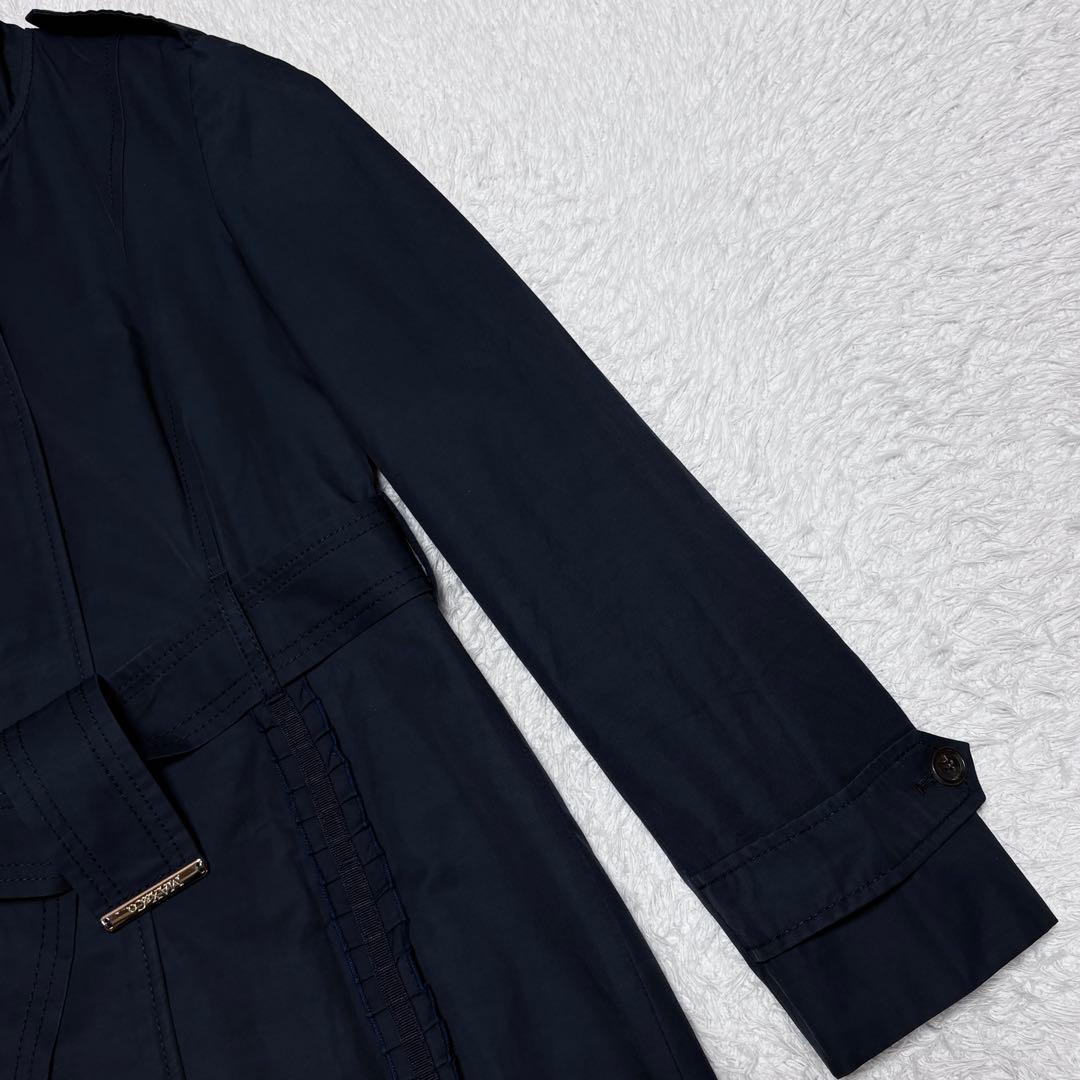 希少 マックスマーラ Max&co フリル 比翼 スプリング コート ロゴ 金具