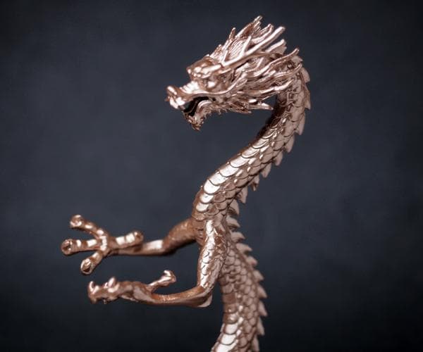 ドラゴン タイガーアイ丸玉付き ３体セット 高さ15cm 龍の置物 竜 風水