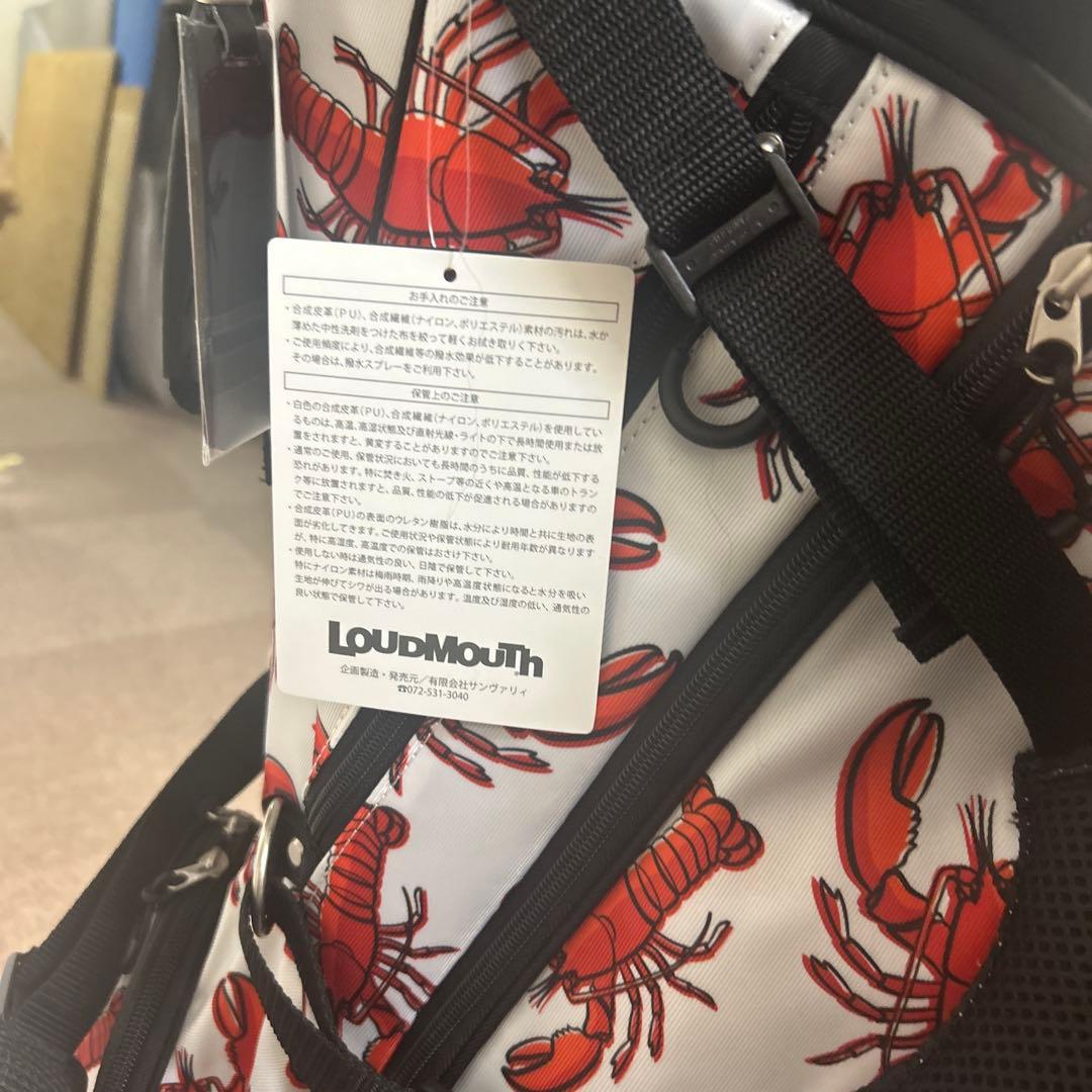 LOUDMOUTH ロブスター柄 ゴルフバッグ