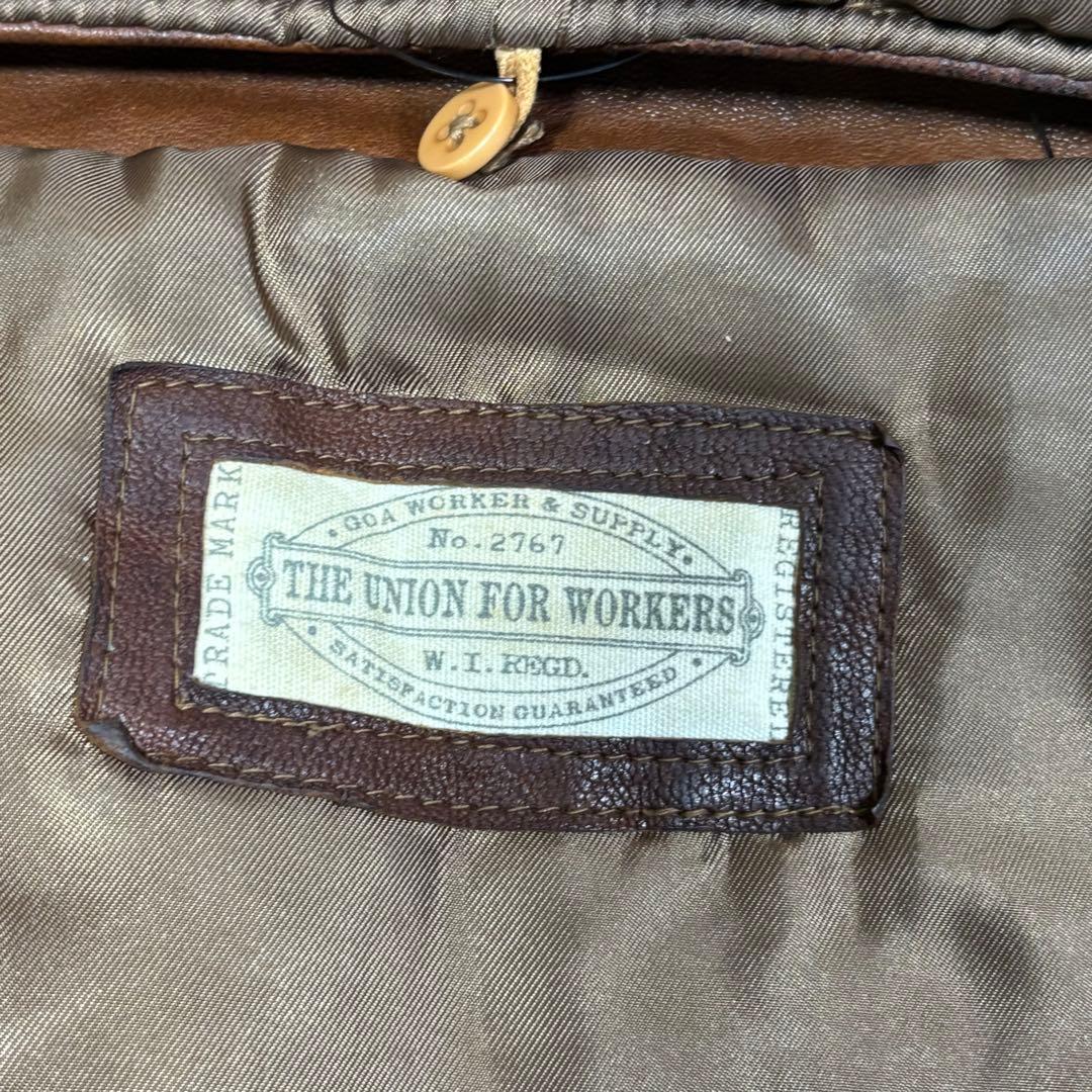 GOA Leather jacket 00's y2k ラクーンファー