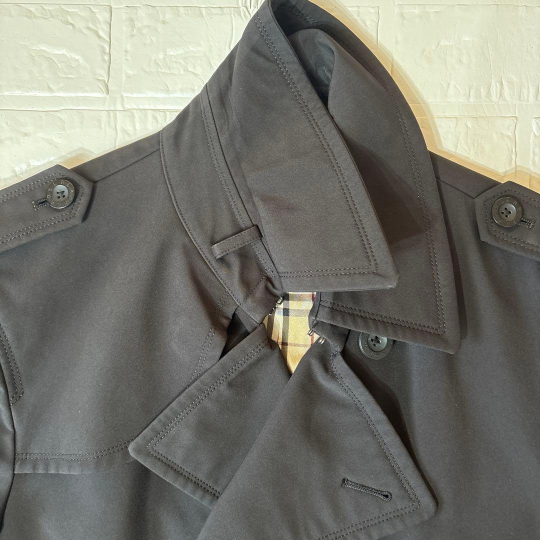 希少LL BURBERRY BLACK LABEL トレンチナポレオンコート