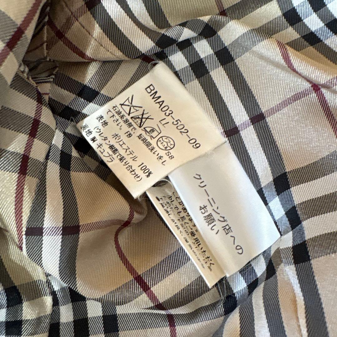 希少LL BURBERRY BLACK LABEL トレンチナポレオンコート