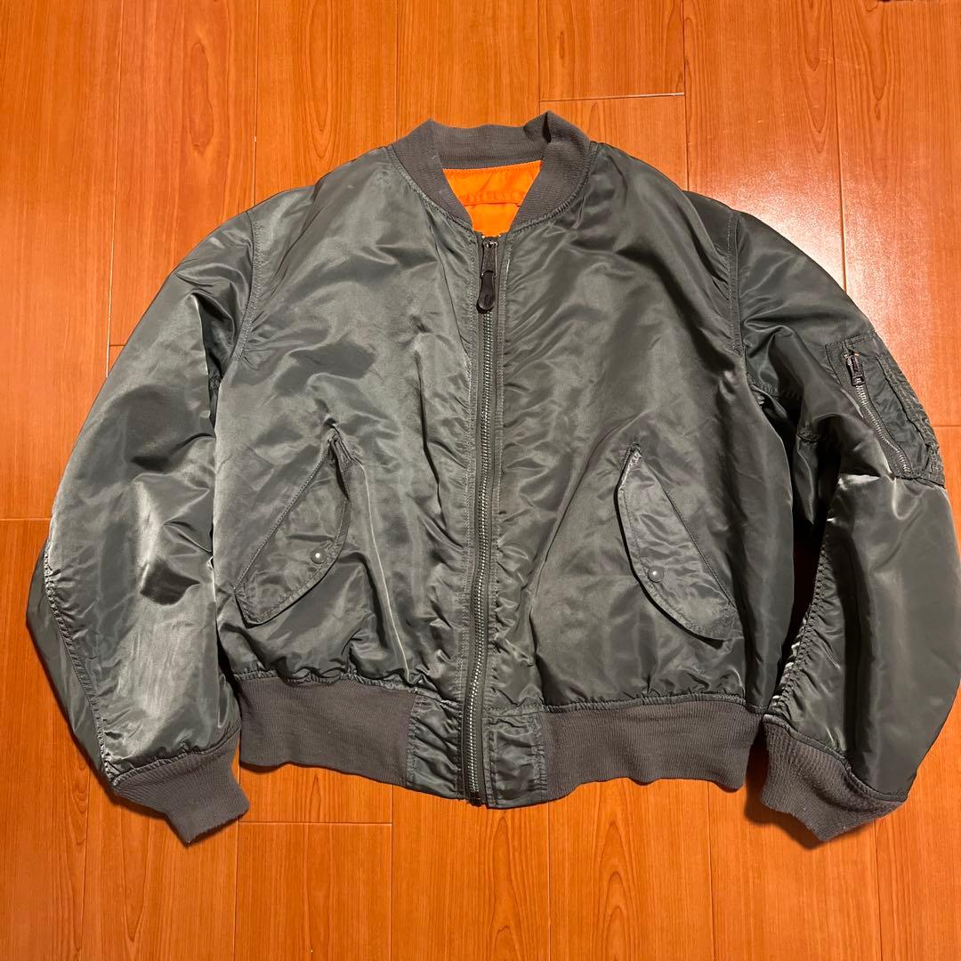 アルファ社　MA-1 エドウィン企画　アメリカ製　カーキ　XL