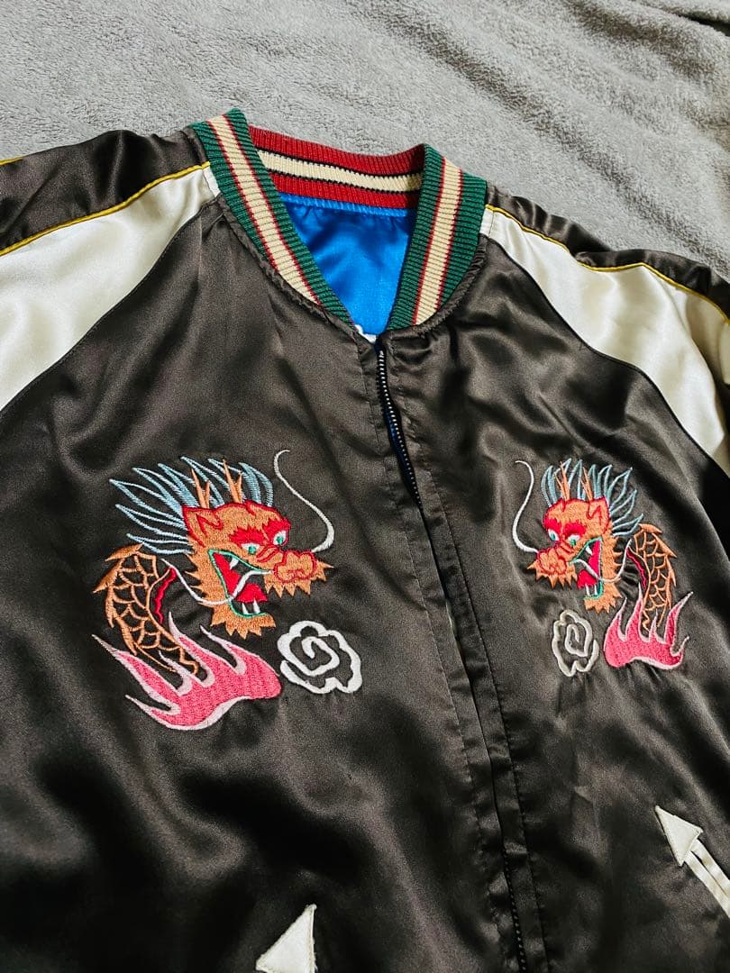 テーラー東洋 日本限定 スカジャン 鷲龍　２面用 unisex vintage