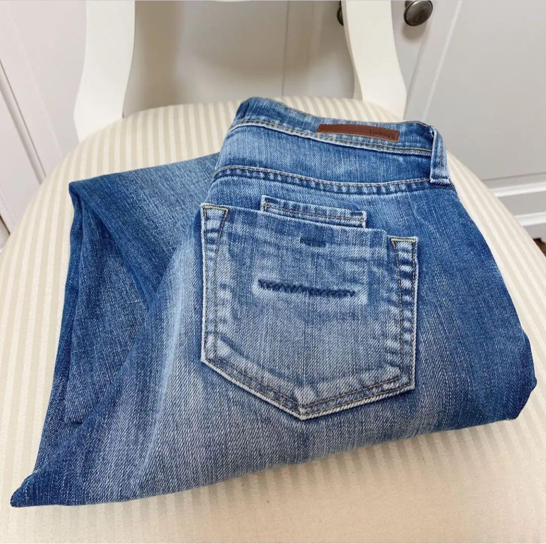 美品　ヤヌーク　スリムテーパード Ruth SCB 22サイズ　ソーカルブルー