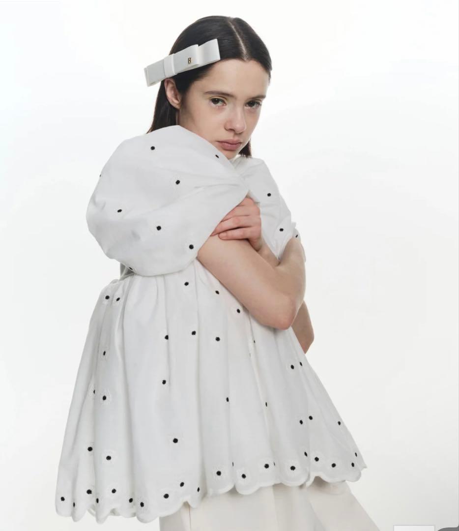 Bibiy. EMILY FLOWER BLOUSE ホワイト ブラウス