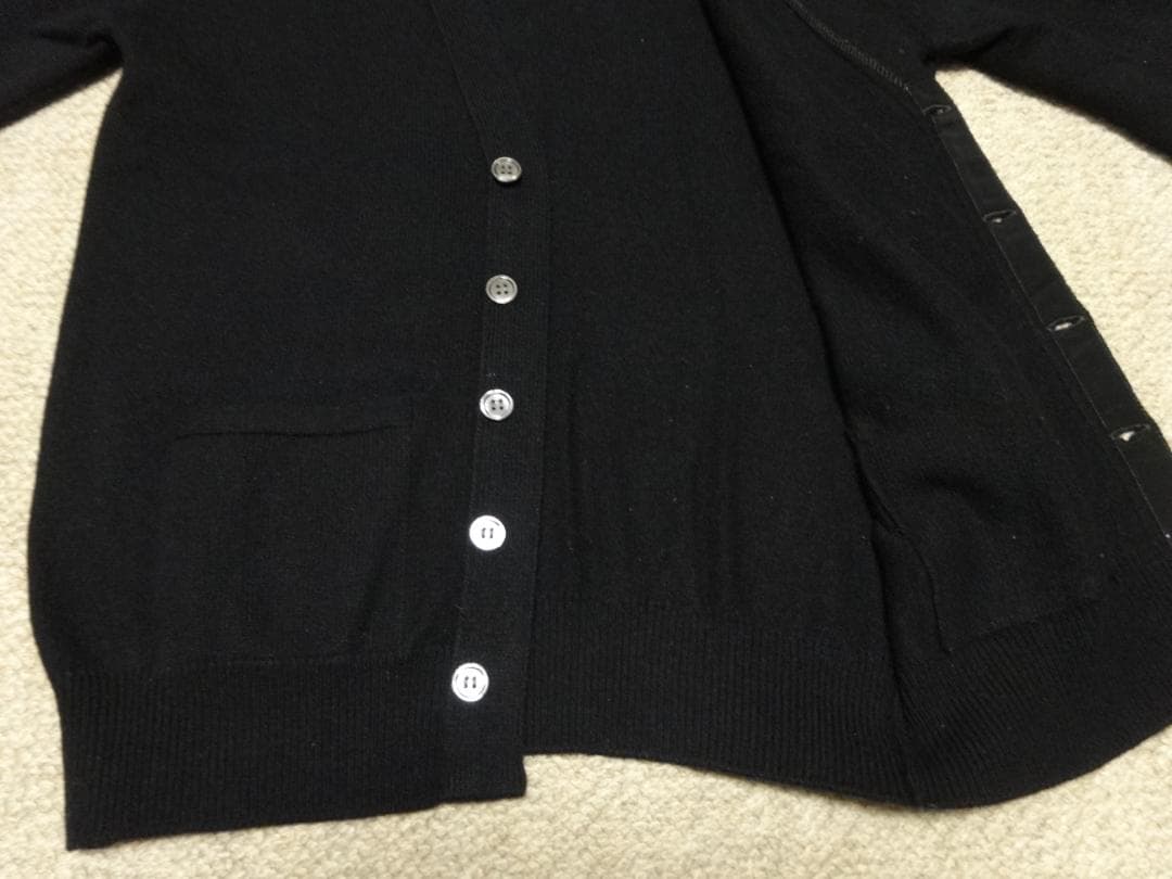 聖*様 ８０ｓ　プリングル　カシミヤカーディガン　スコットランド製　黒　ヴィンテ
