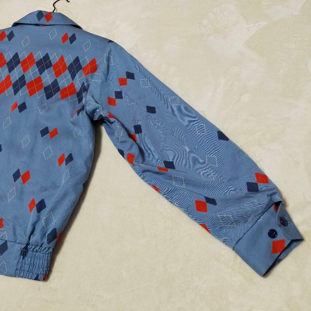 Dry Bones　アーガイル柄　レーヨン　ギャバジン　スイングトップ