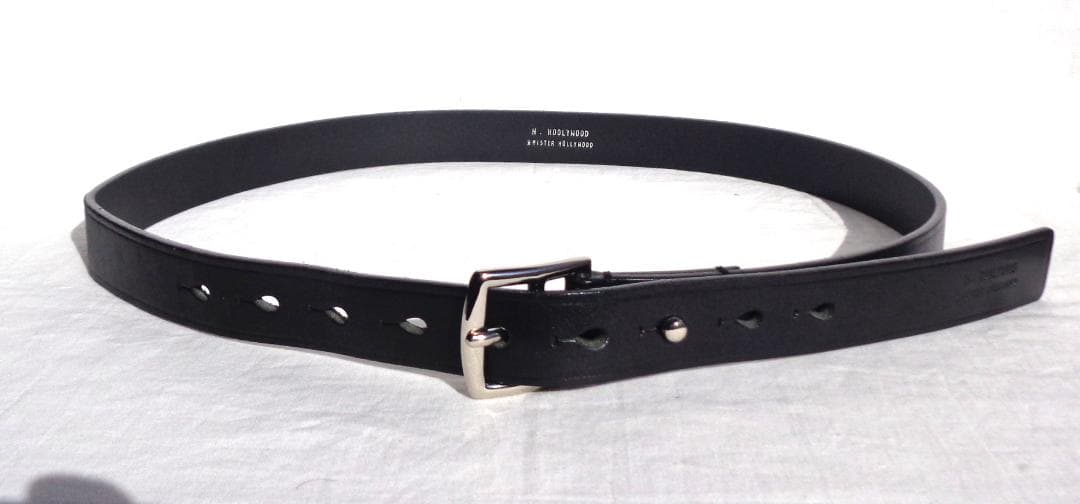 N.HOOLYWOOD エヌハリウッド COMPILE ブライドルレザーベルト黒
