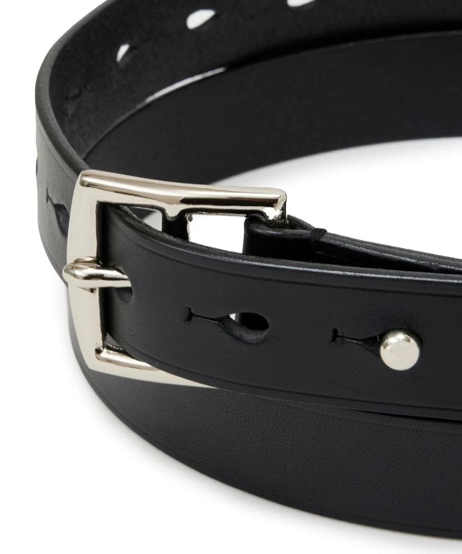 N.HOOLYWOOD エヌハリウッド COMPILE ブライドルレザーベルト黒