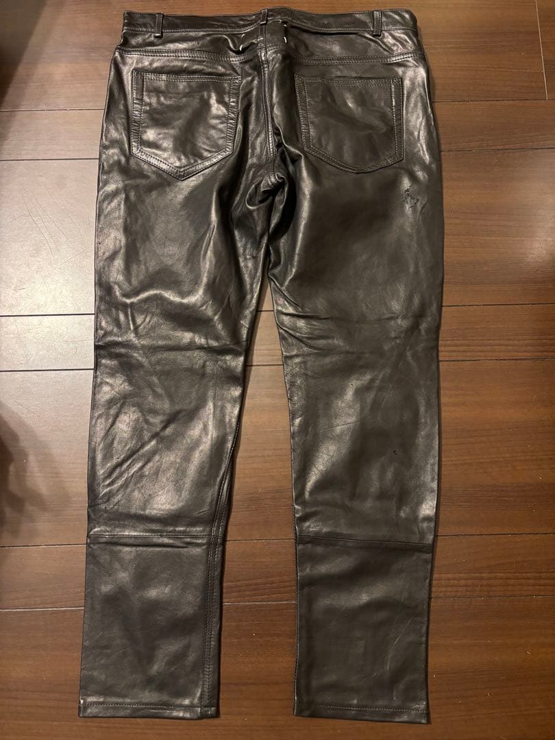 14AW メゾンマルジェラ ラム レザーパンツ